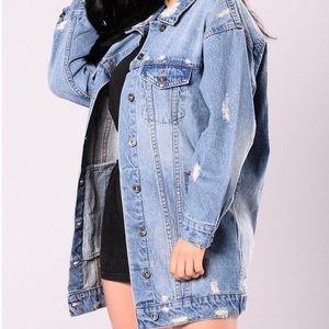 Fashion Nova Miss Stressed Denim Jacket